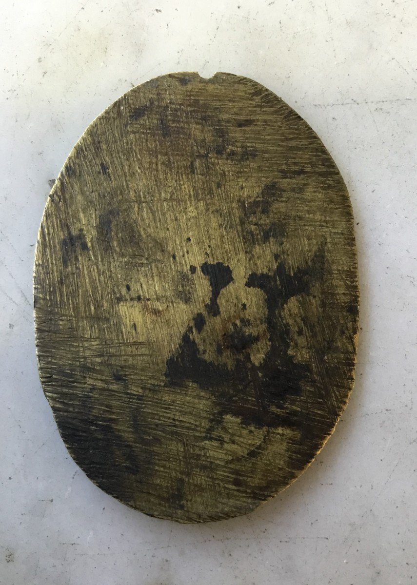 Gilded Bronze Medal, Henri Iv, 17th Century-photo-2