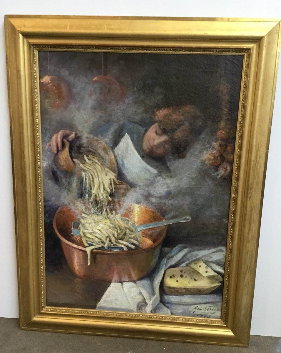 Gamberini Giovacchino (1859-1904) - In The Kitchen