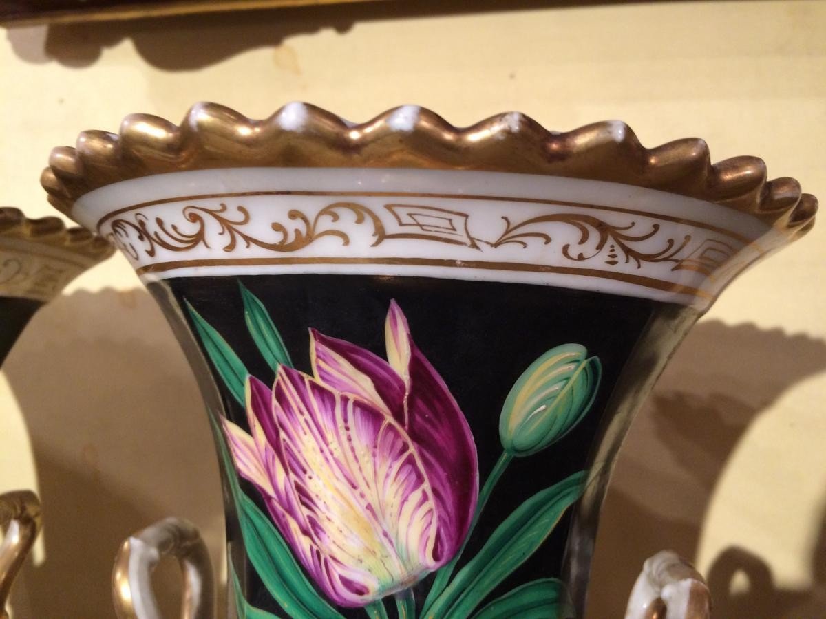 Pair Of Vases, 19th Century-photo-5