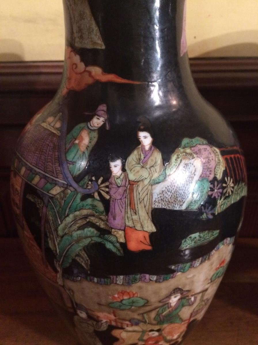 Paire de vases en porcelaine, Chine, XXe siècle-photo-2