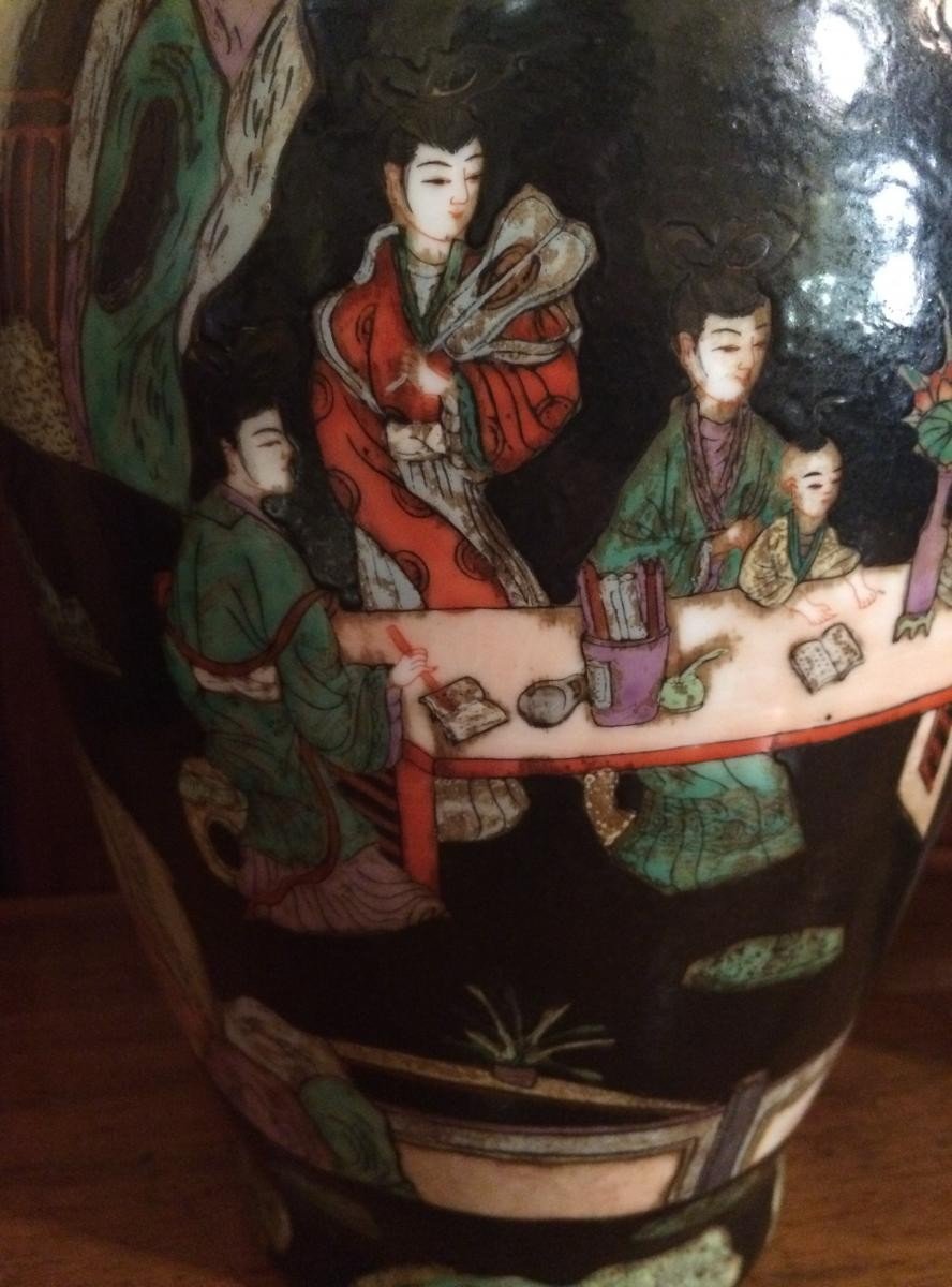 Paire de vases en porcelaine, Chine, XXe siècle-photo-4