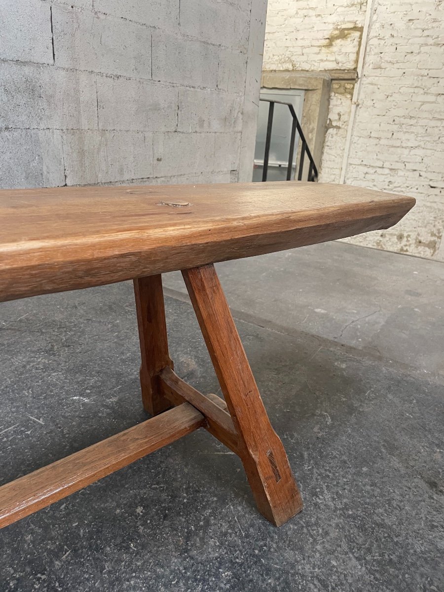 Large Bench In Elm Circa 1970-photo-2