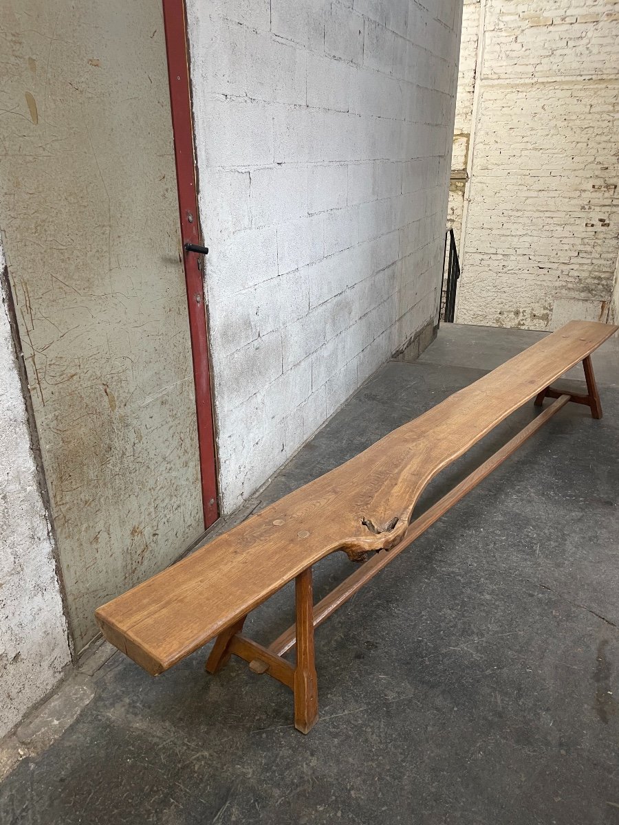 Large Bench In Elm Circa 1970-photo-4