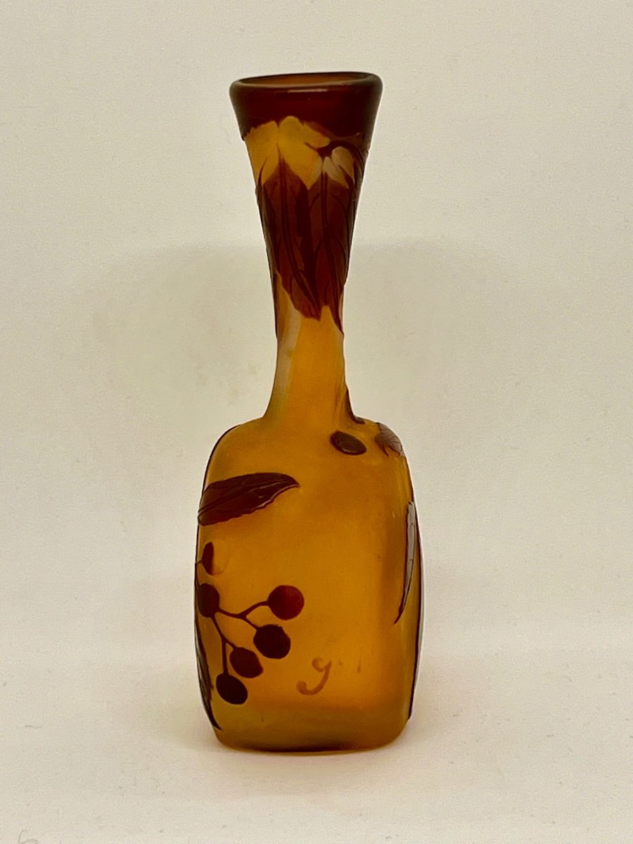 Art Deco Galle Glass Paste Vase (daum Legras Muller) Art Nouveau-photo-2