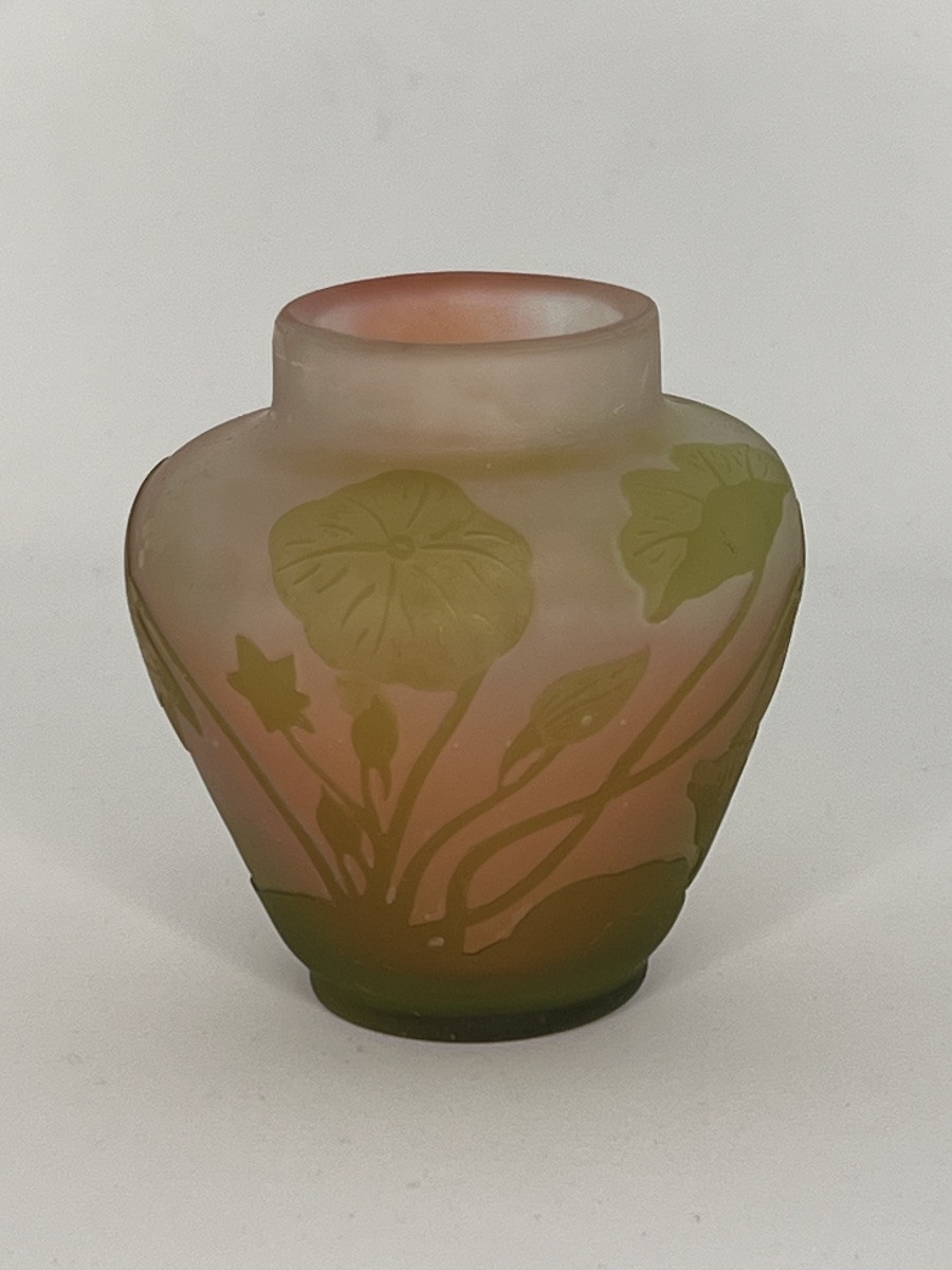 VASE GALLÉ PATE DE VERRE PÂTE DE VERRE ART DECO ART NOUVEAU-photo-2