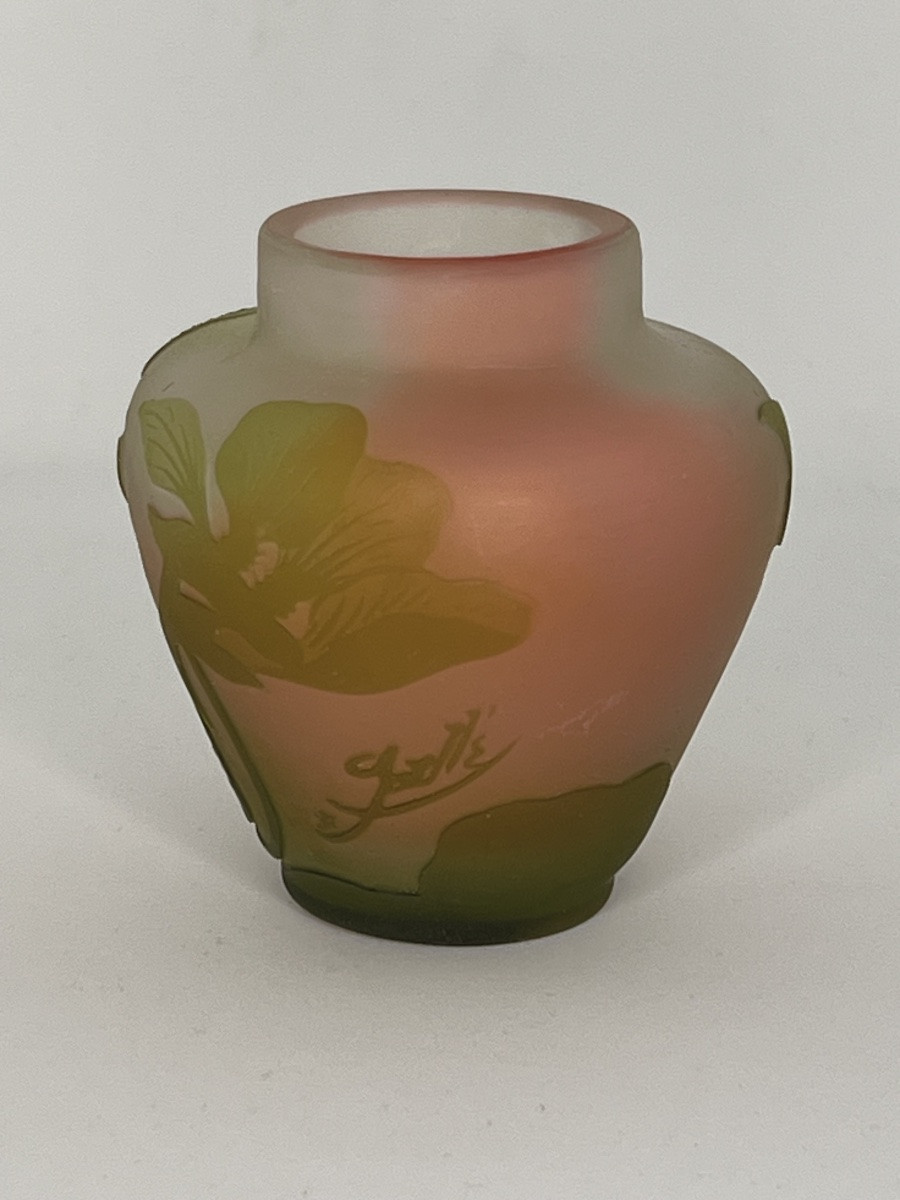 VASE GALLÉ PATE DE VERRE PÂTE DE VERRE ART DECO ART NOUVEAU-photo-3