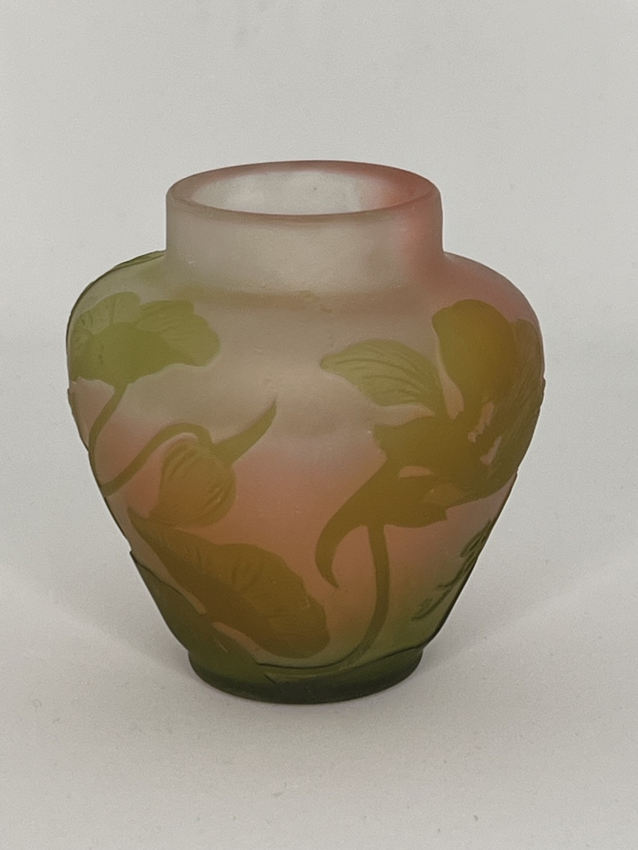 VASE GALLÉ PATE DE VERRE PÂTE DE VERRE ART DECO ART NOUVEAU