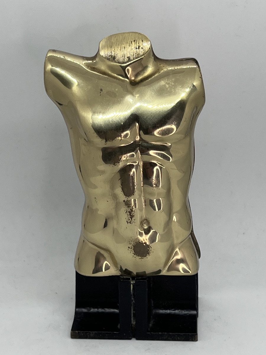 Berrocal Bronze Sculpture Male Torso Artcurial Edition