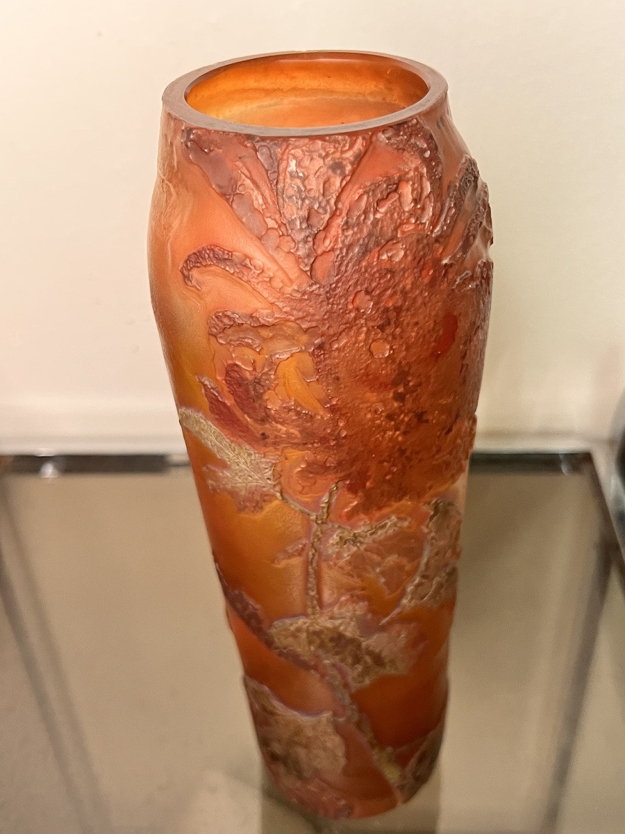 Legras Glass Paste Vase Pantin Glassware Art Deco Art Nouveau-photo-2