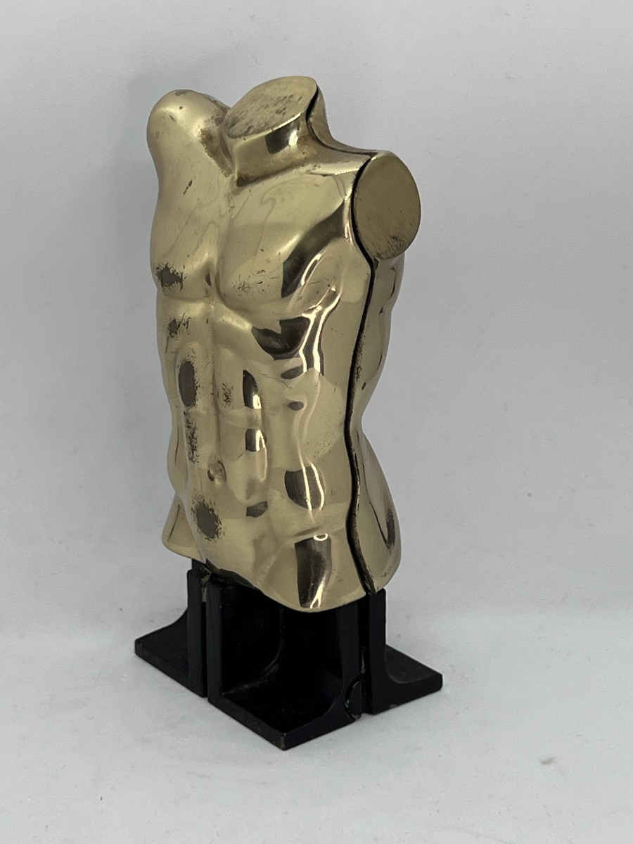 Berrocal Bronze Sculpture Male Torso Artcurial Edition-photo-2