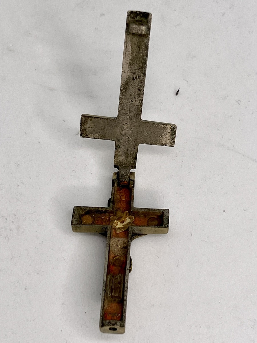 Reliquaire Croix Argent 19 Eme Siecle-photo-2