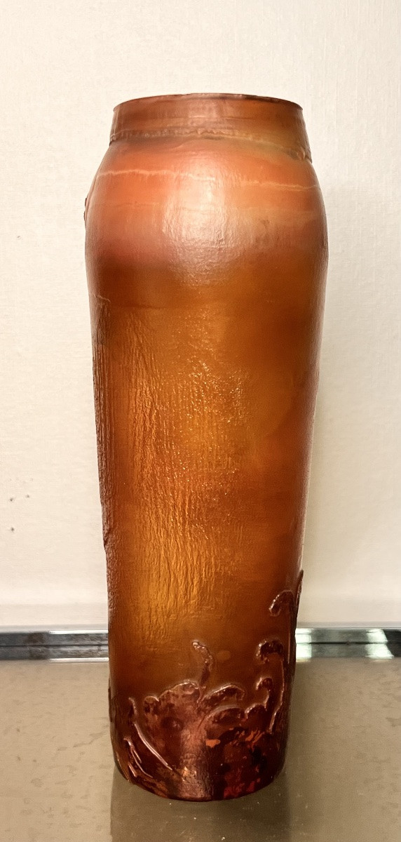 Legras Glass Paste Vase Pantin Glassware Art Deco Art Nouveau-photo-2