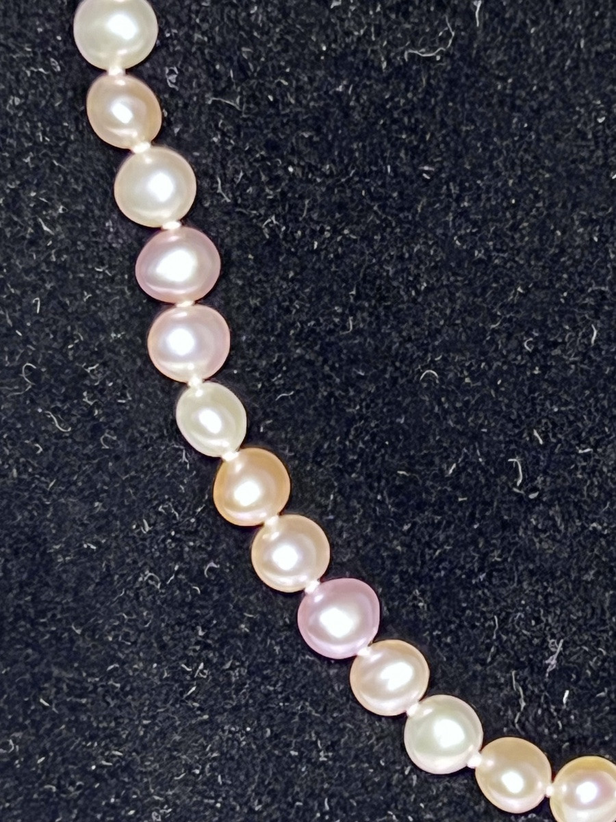 Cultured Pearl Necklace 45 Cm 750°/°° Gold Clasp-photo-1