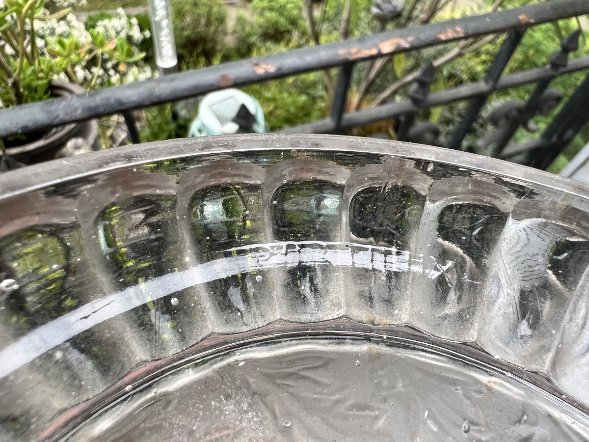 Paire De Bougeoirs Cristal De Portieux ( baccarat saint louis )-photo-4