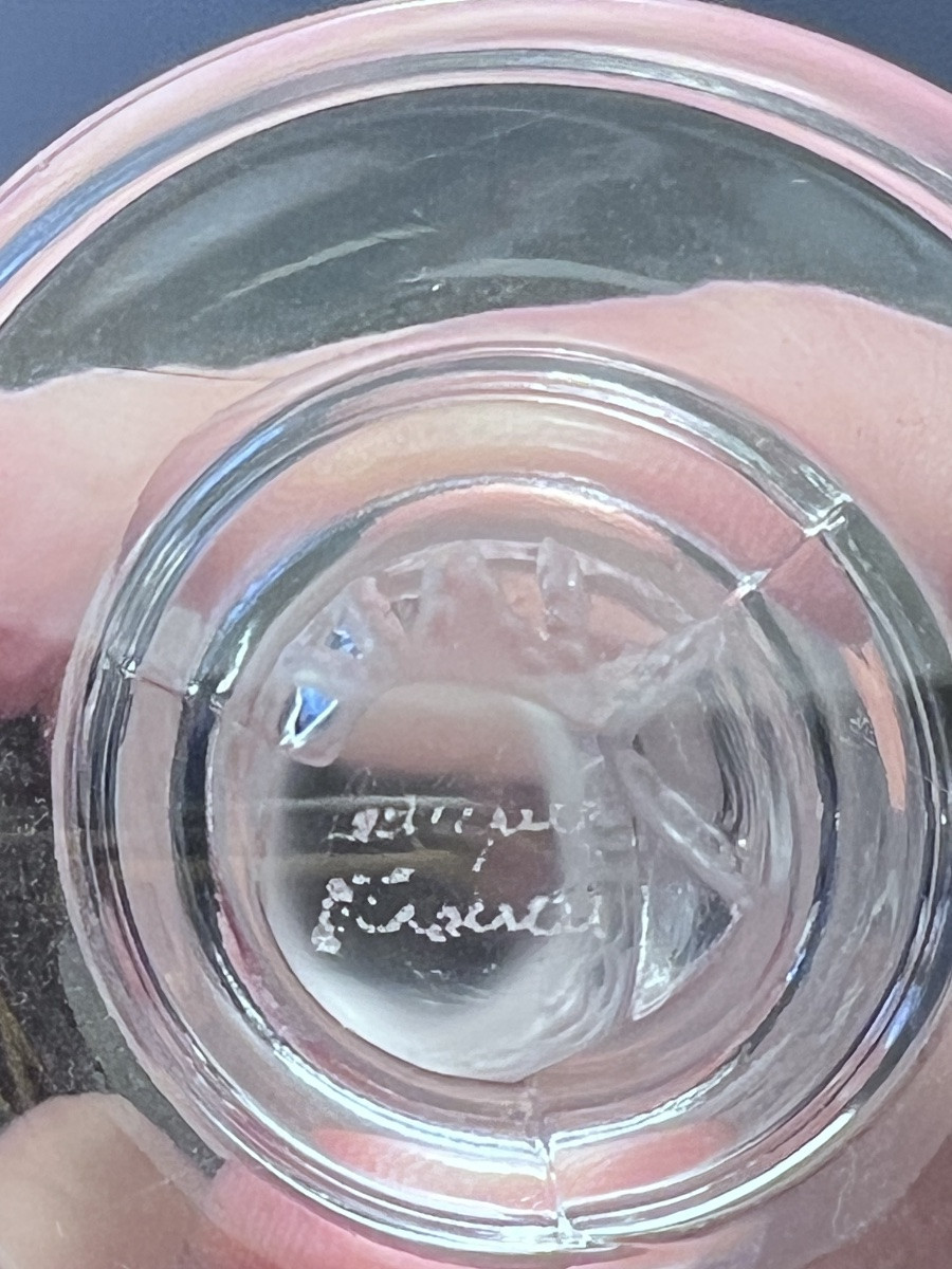 Sujet mascotte sculpture cristal Lalique france hibou-photo-4