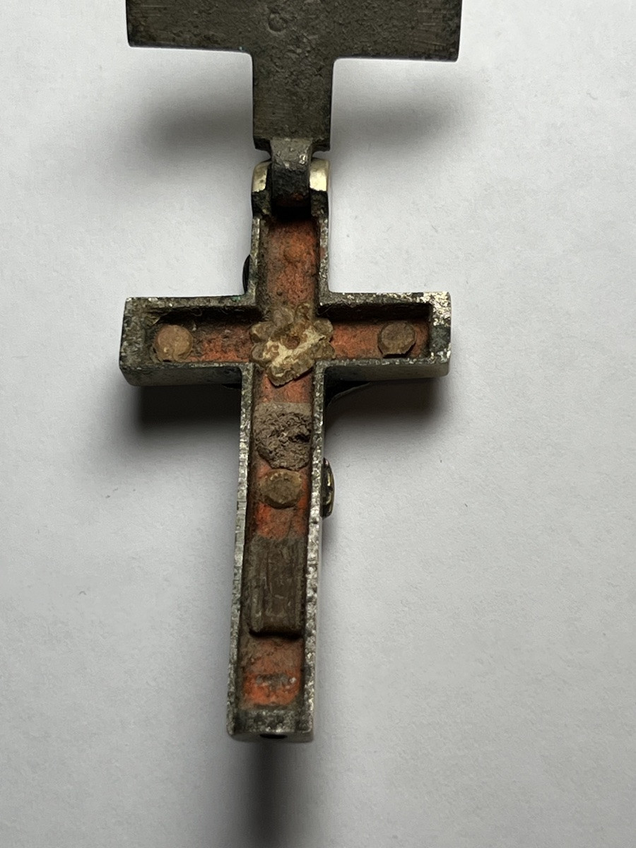 Reliquaire Croix Argent 19 Eme Siecle-photo-3