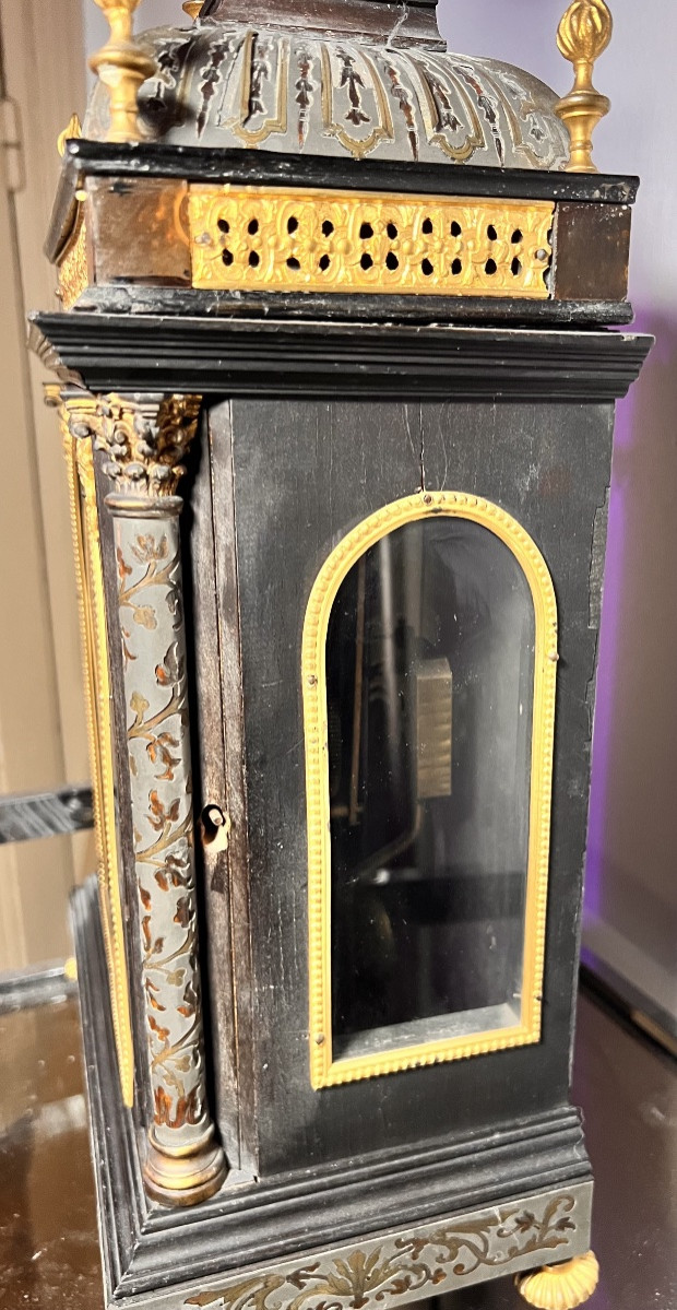 19th Century Religious Cartel Clock With Boulle Marquetry By Bailly-photo-4