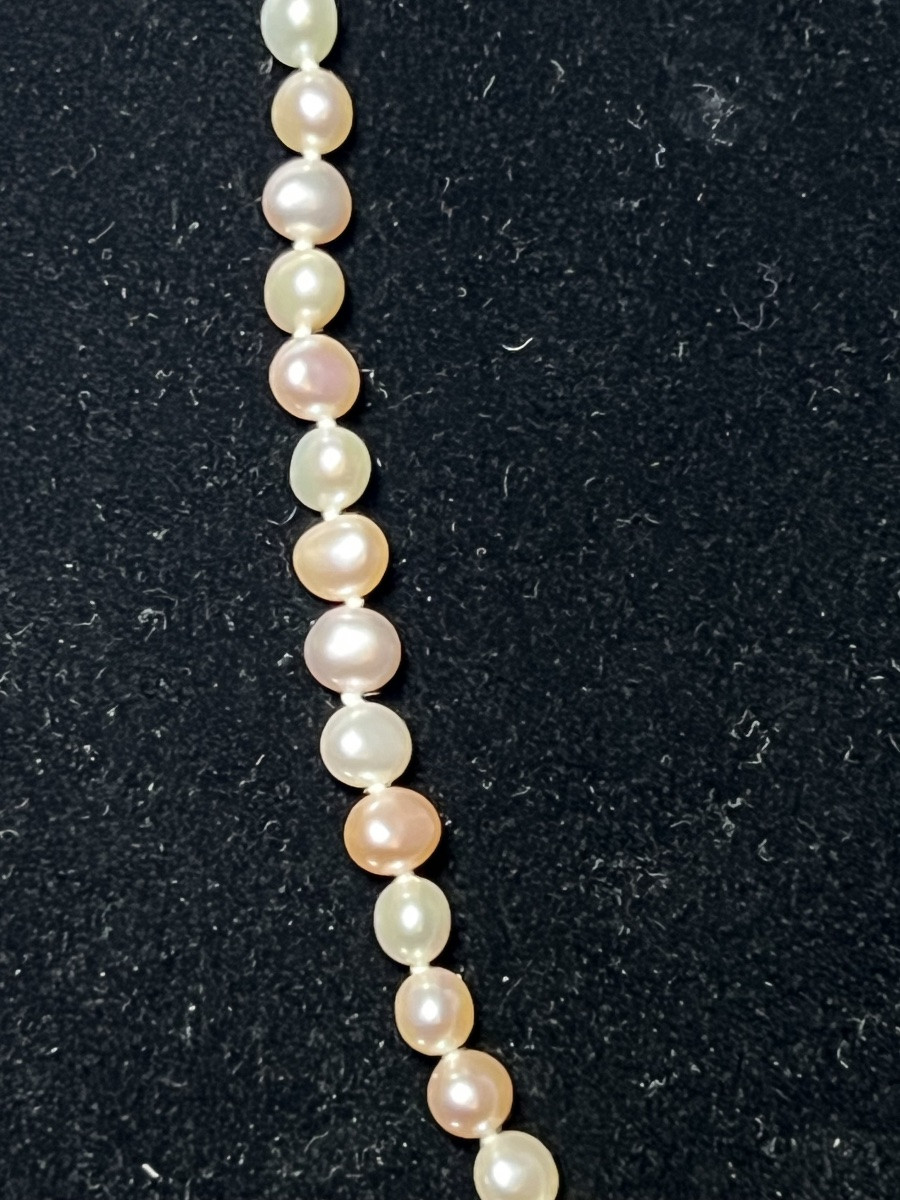 Collier 77 Perles De Culture 45 Cm Fermoir Or 750 °/°°-photo-2