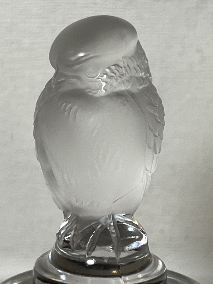 Sujet mascotte sculpture cristal Lalique france hibou-photo-4