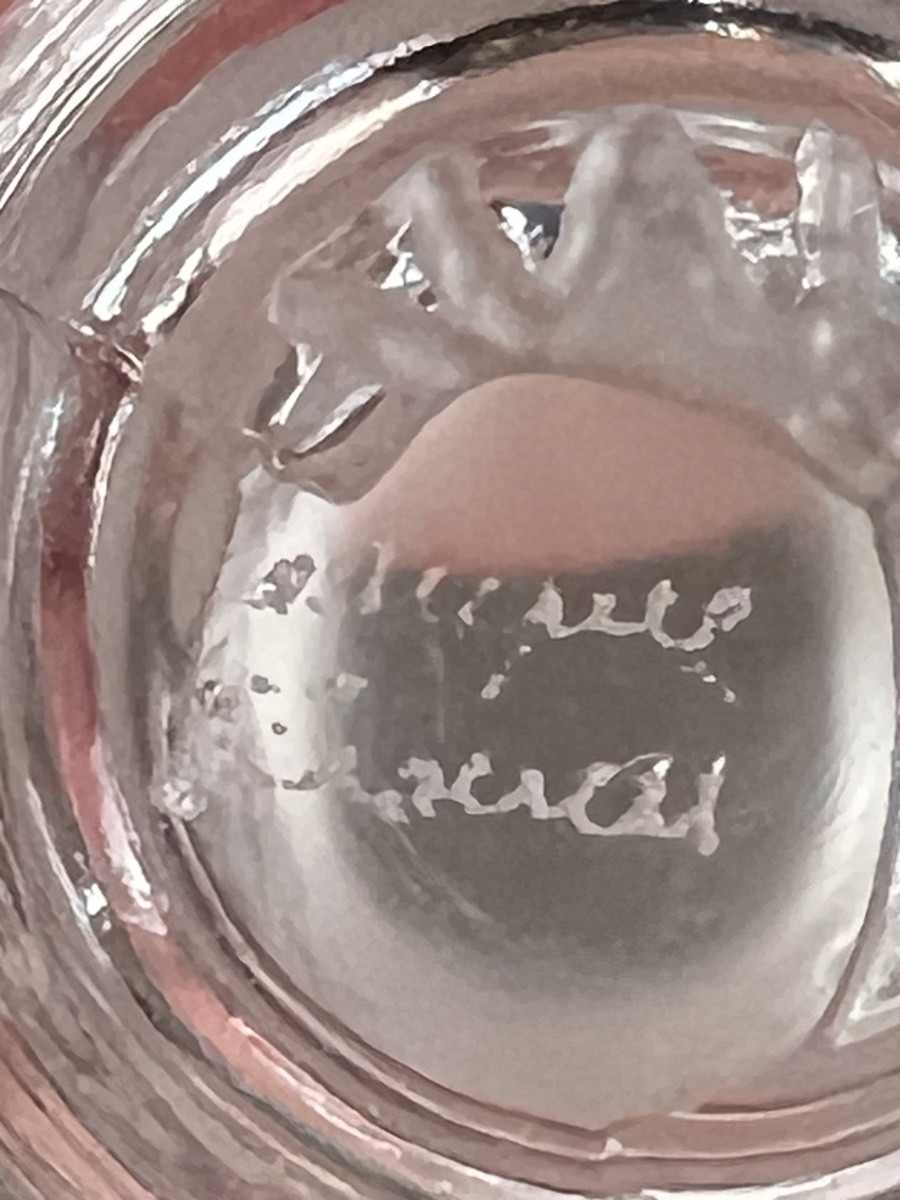 Sujet mascotte sculpture cristal Lalique france hibou-photo-2