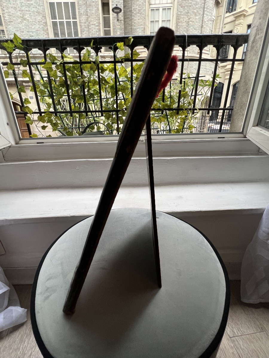 Sèvres Porcelain Plaque, Art Nouveau Leather Frame, Amélia Roulleau, 19th Century, Portrait Of A Man-photo-5