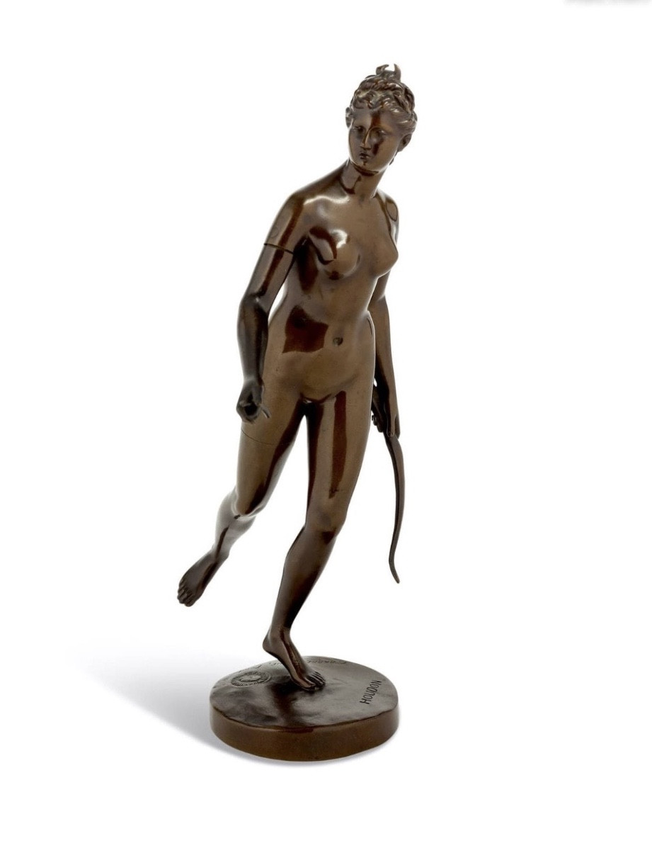Jean-antoine Houdon (1741-1828), Barbedienne Fondeur Diana The Huntress