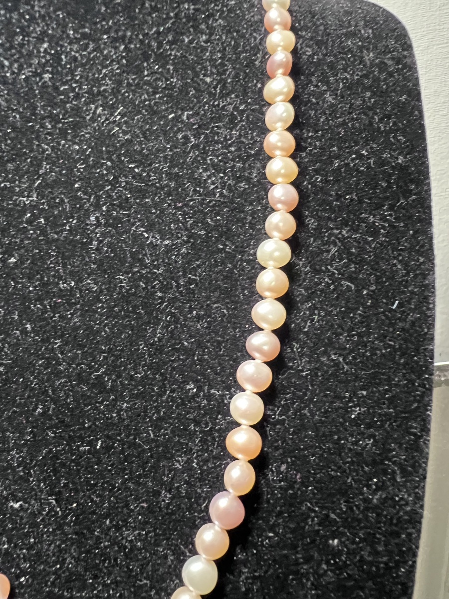 Necklace With 77 Cultured Pearls, 45 Cm, 750°/°° Gold Clasp-photo-3