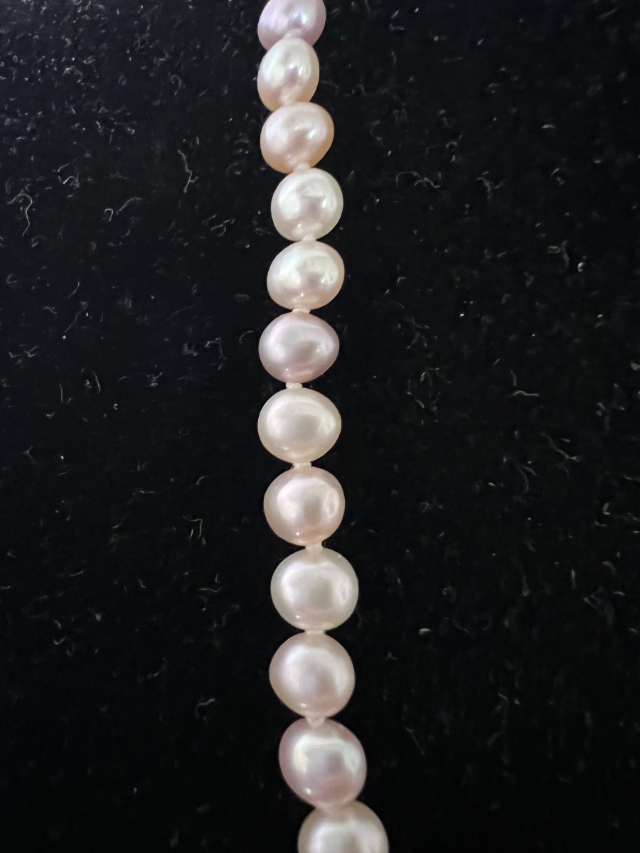 Necklace With 77 Cultured Pearls, 45 Cm, 750°/°° Gold Clasp-photo-1