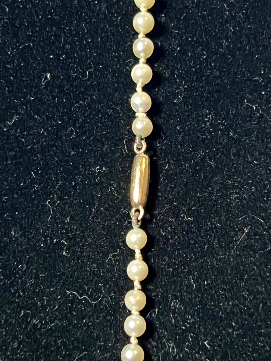 Collier 91 Perles De Culture Fermoir Or 18k 51,5 Cm-photo-3