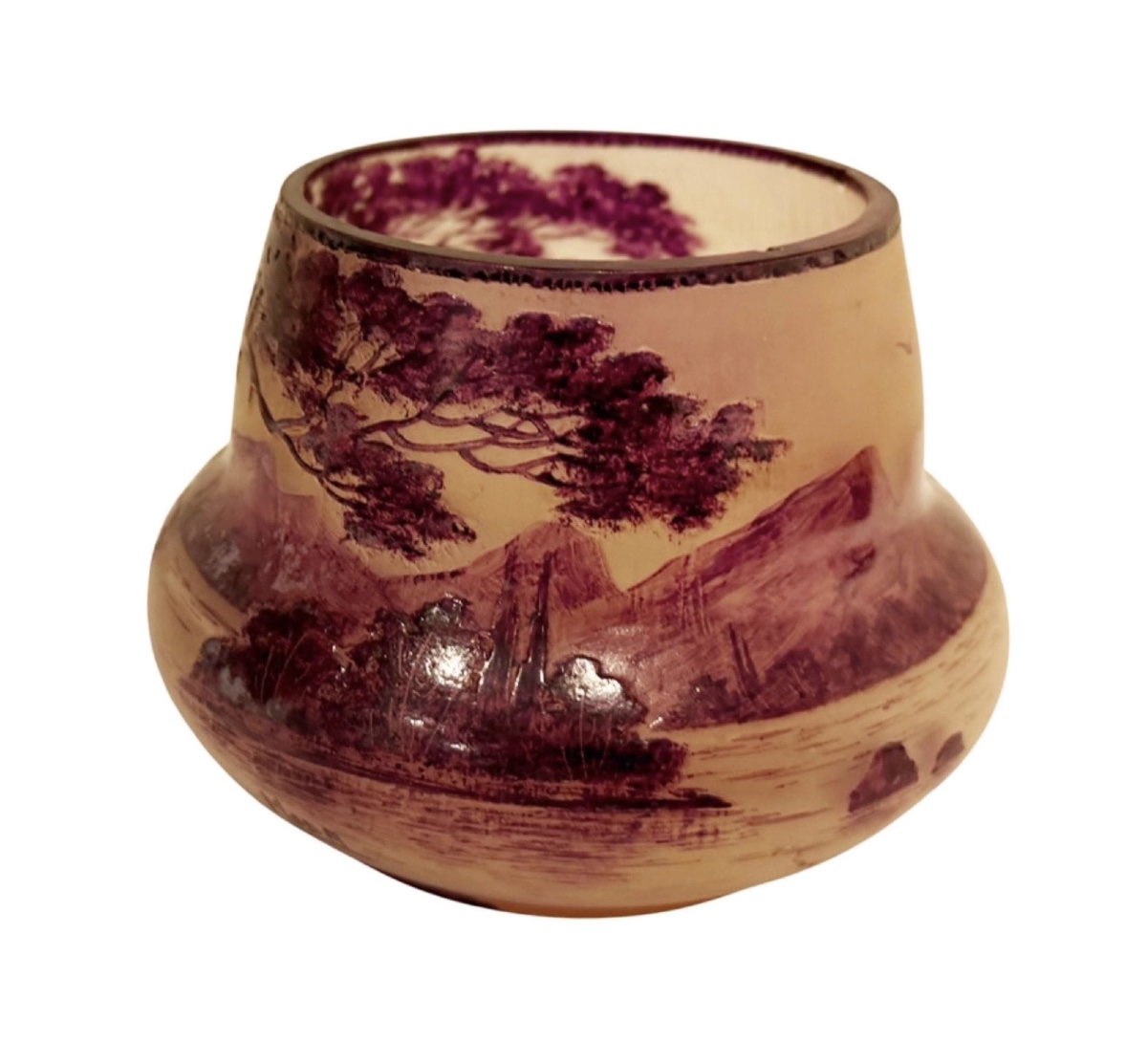Vase pâte de verre MODA pour Daum art déco