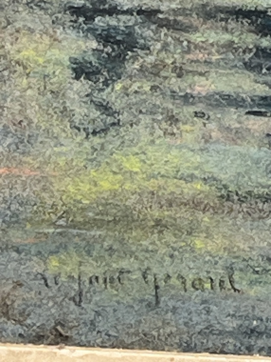 Fernand Legout-gérard, Pastel Painting, Brittany Seascape-photo-2