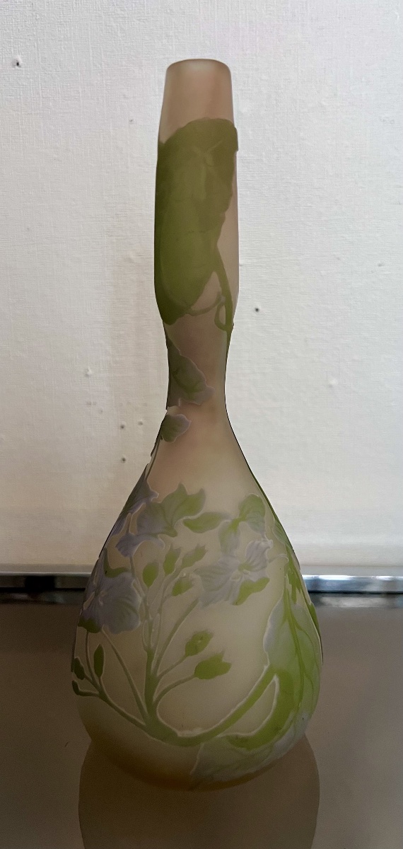 Vase pate de verre pâte de verre Gallé art déco ( Daum Legras )-photo-2
