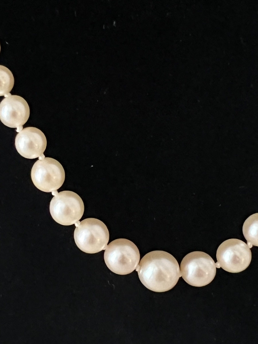 Necklace With 79 Cultured Pearls, 18k Gold Clasp, 51 Cm-photo-2