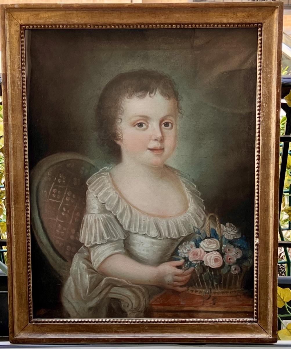  Portrait enfant pastel 18 eme siècle peinture-photo-2