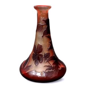 Vase pâte de verre Gallé art deco Art nouveau LEGRAS DAUM 
