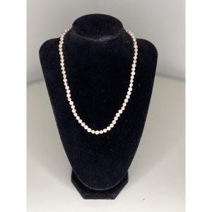 Cultured Pearl Necklace 45 Cm 750°/°° Gold Clasp