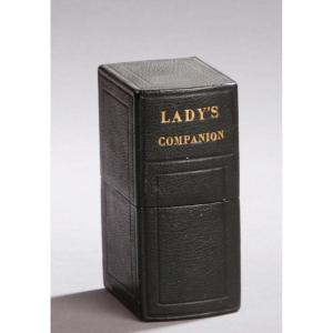 19th-century Trompe-l'œil Travel Case With 18k Gold Die, 4.4 G