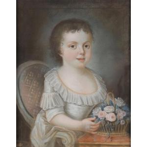 18th-century Pastel Portrait Of A Child