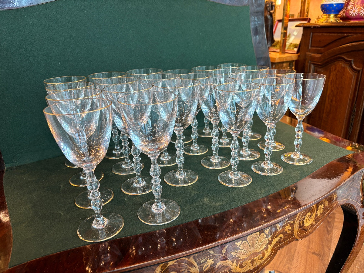 Saint Louis Hauteville Dore 23 Glasses Set