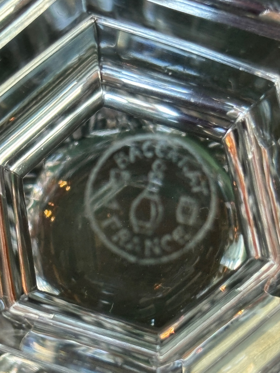 5 Verres A Eau Baccarat Harcourt Bourbon Art Deco Ht 11,5cm-photo-1