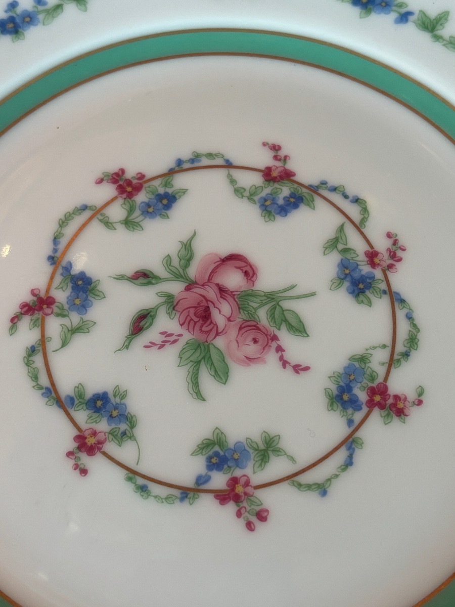 Haviland Marie-antoinette Tea And Breakfast Set For 4 People + Petits-four Dish-photo-1