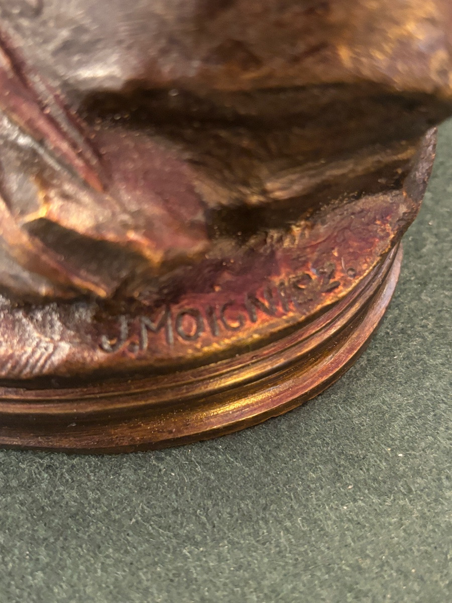 Perdrix en bronze signée Jules MOIGNIEZ (1835-1894)-photo-7