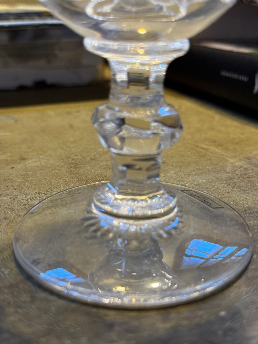 Saint louis 6 verres à eau et 6 verres à vin modèle unique Bagatelle-photo-3