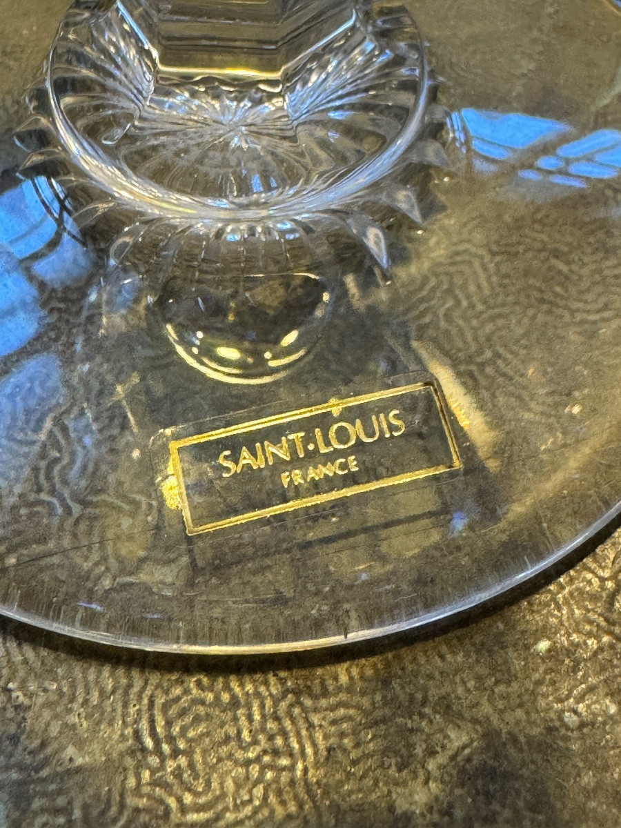 Saint louis 6 verres à eau et 6 verres à vin modèle unique Bagatelle-photo-4