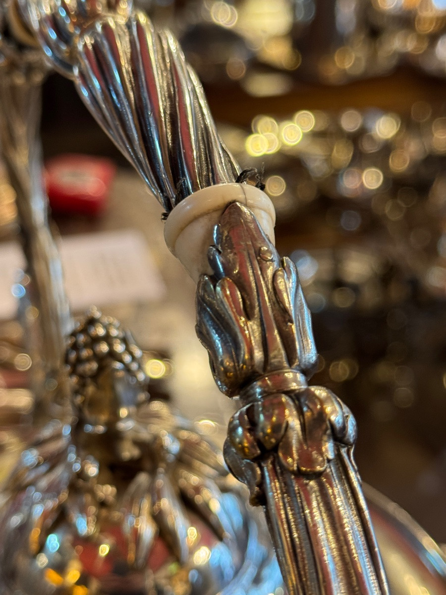 Large Christofle Silver-plated Metal Samovar. -photo-3