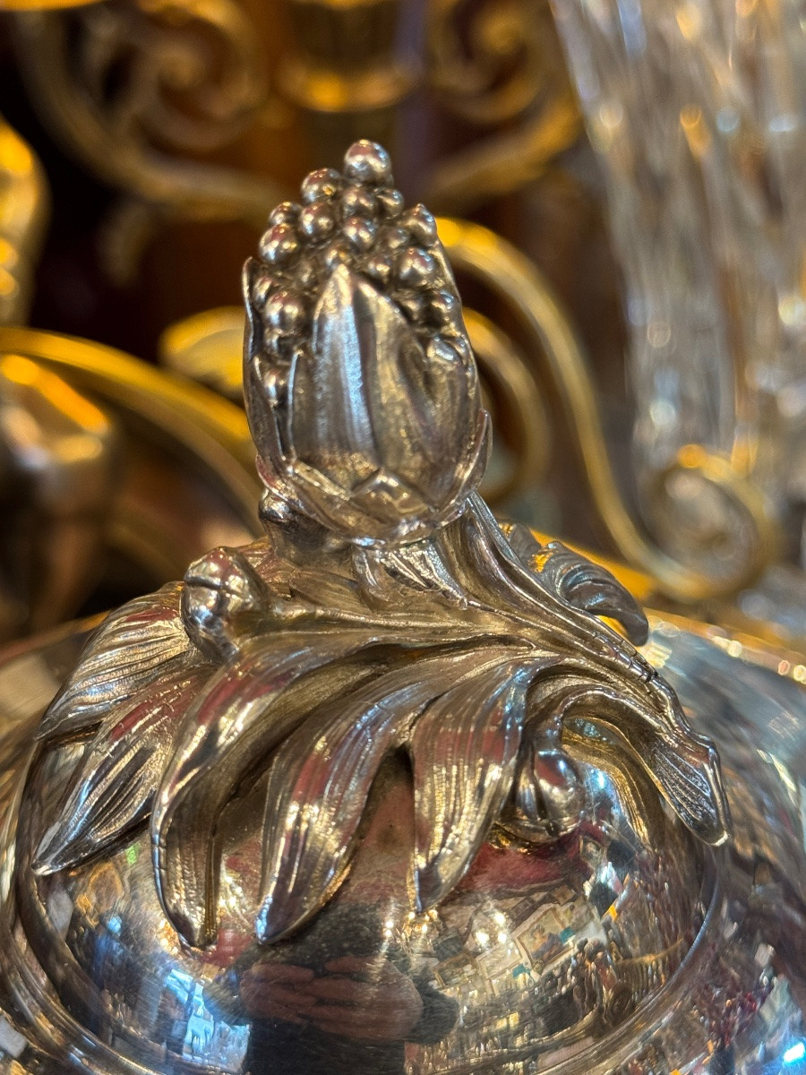 Large Christofle Silver-plated Metal Samovar. -photo-6