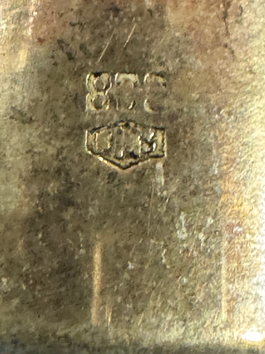 Paire de moulins à poivre art nouveau en argent massif 800-photo-2