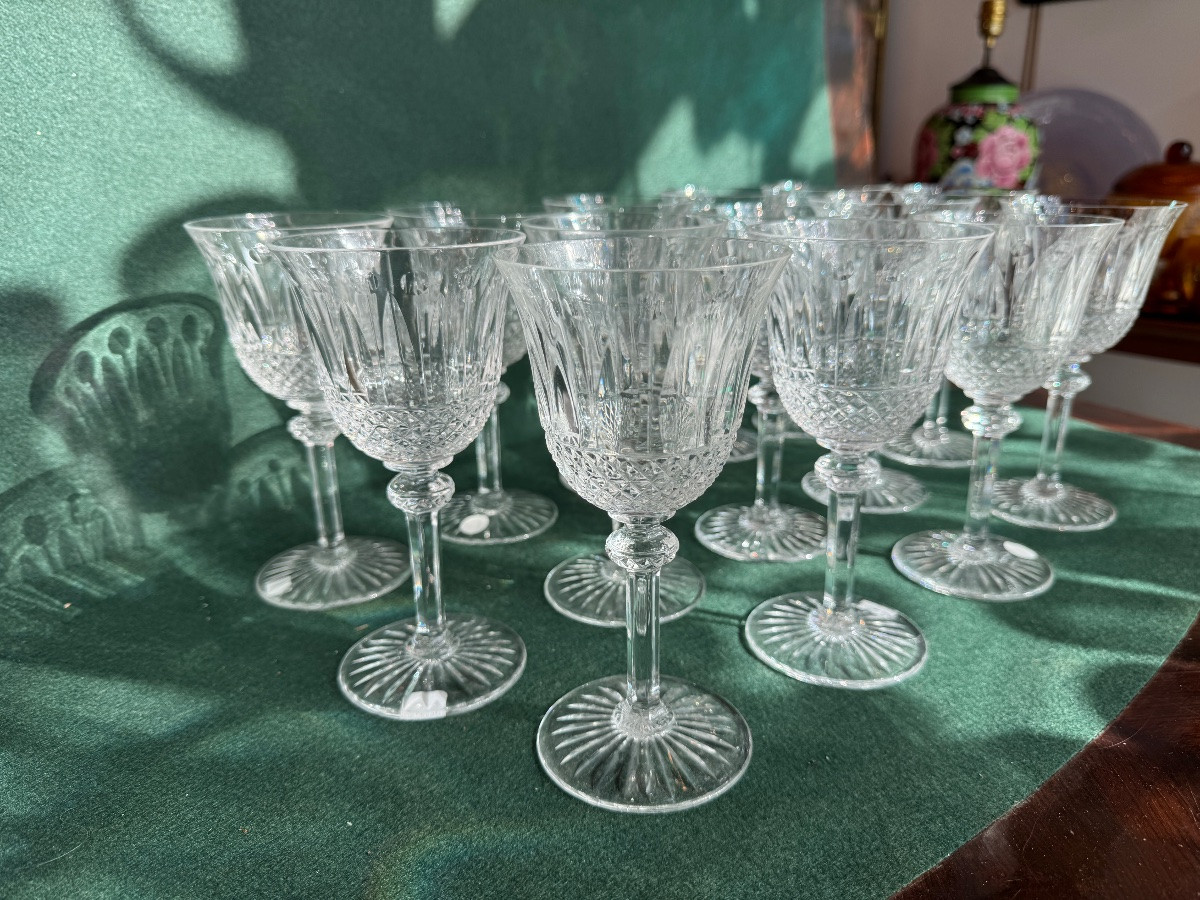 14 verres à vin Saint Louis Tommy hauteur 17cm-photo-2