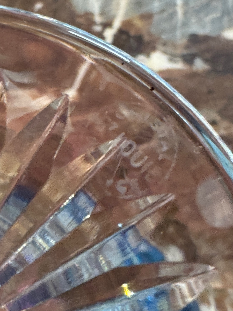 Six Roemer Crystal Saint Louis Bleu 20 Cm-photo-2