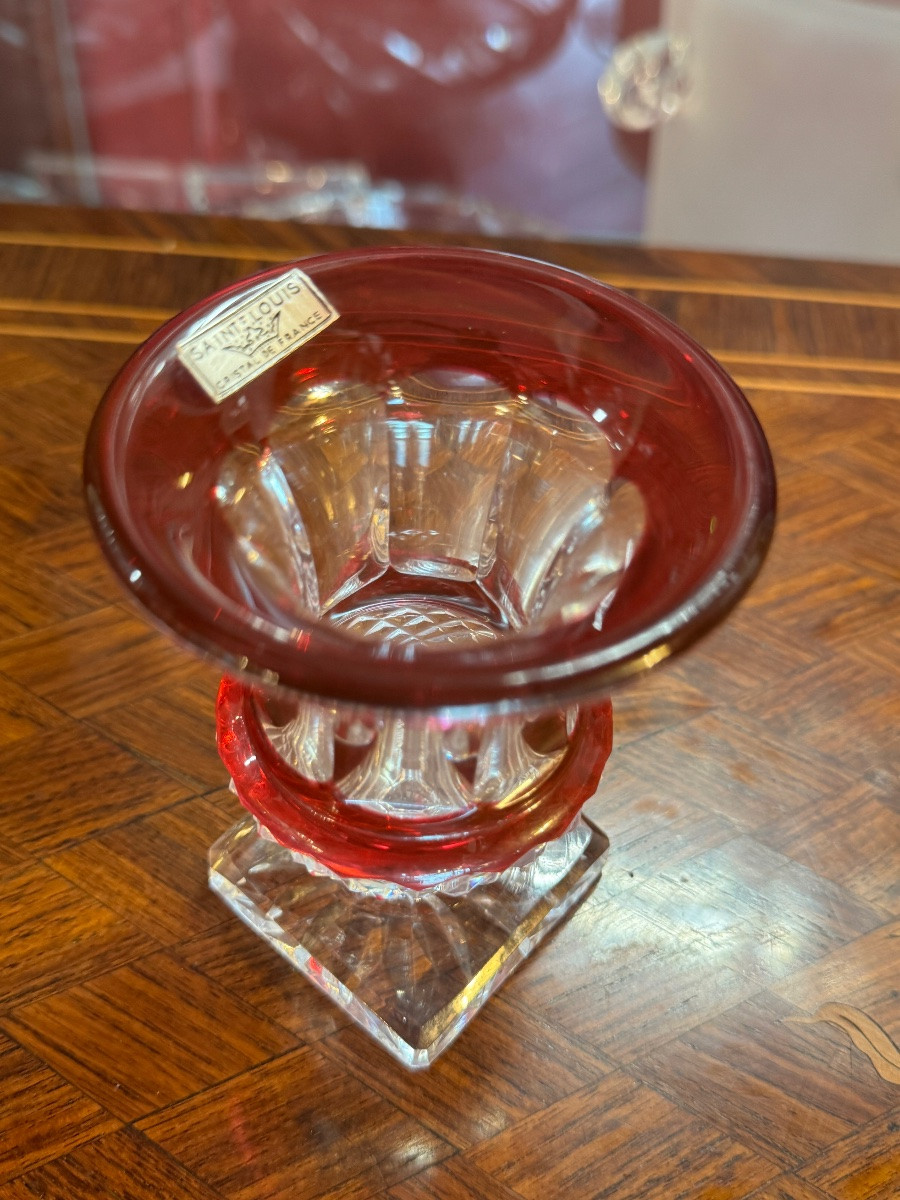 Small Medici Vase Saint Louis Red-photo-2